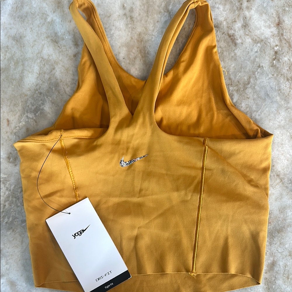 Nike Yoga Women's Yellow Sports Bra XS